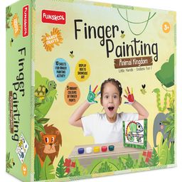 Funskool Finger Painting Animal Kingdom Activity Kit - Multicolour-4