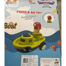 Vworld Unbreakable Four-Wheel Drive Friction Powered Diecast Push and Go Boat Toy - Multicolor image 4