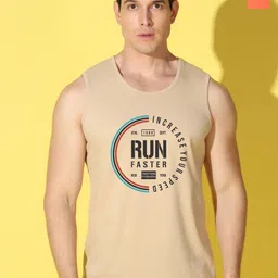 WOOSTRO Pack Of 2 Printed Combed Cotton Gym Vests VWS26(RUN RUST)(ENJOY ORANGE)-image-54