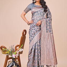 Astita Woven Design Zari Saree-image-11