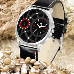 Shocknshop Men Brass Dial & Leather Straps Analogue Watch MT44-99