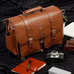 LOUIS STITCH Unisex Leather Laptop Bag-image-43