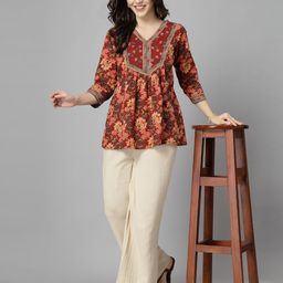 QOMN Print Cotton Top image 2