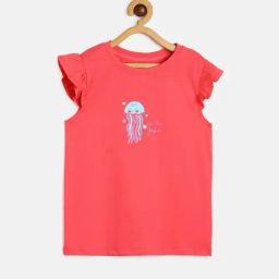 MINIKLUB Kids Pink Printed Top-image-90