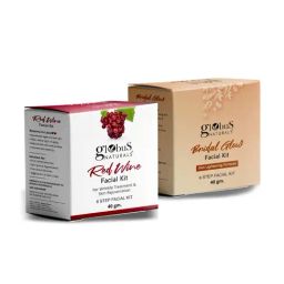 Globus Naturals Red Wine & Bridal Glow Facial Kit Combo-15