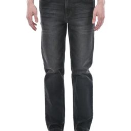 NUMERO UNO Charcoal Slim Fit Lightly Washed Jeans-image-45
