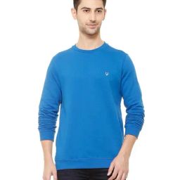 Allen Solly Blue Solid Full Sleeves Sweatshirt-image-39