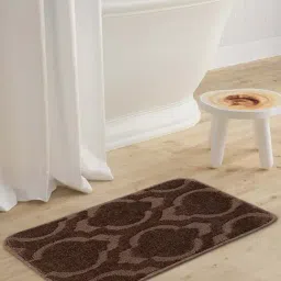 Saral Home Viva Matar Brown Microfibre 2080 GSM Bath Mat - Set of 1-image-41