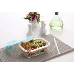 HAZEL Transparent Glass Airtight Container - Set of 1 (370 ML)-image-4