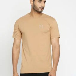 VIP Khaki Regular Fit Crew T-Shirt-picture-18