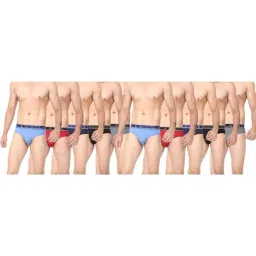 Dollar Bigboss Multicolored Cotton Regular Fit Briefs (Pack of 10)-picture-21