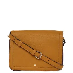 Accessorize London Tan Solid Medium Sling Handbag-image-95