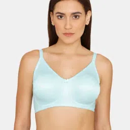 Zivame Light Blue Non-wired Non-padded Full Coverage Bra-picture-17