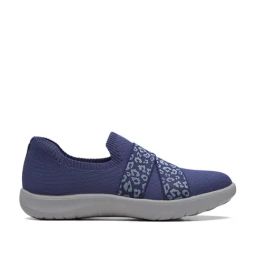 Clarks Women's Adella Stride Navy Walking Shoes-image-63