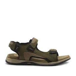 Woodland Men's Olive Floater Sandals-picture-5