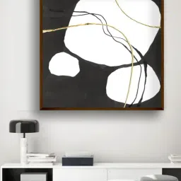 The Art House Abstract Multicolor Canvas Painting-image-91