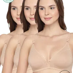 Inner Sense Beige Half Coverage T-Shirt Bra - Pack of 3-image-47