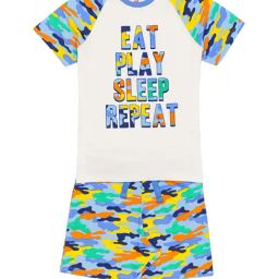H by Hamleys Boys Multicolor Printed T-Shirt With Shorts-image-0