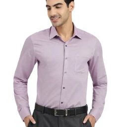 Arrow Purple Cotton Slim Fit Printed Shirt-image-16