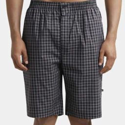 Jockey 9005 Super Combed Cotton Bermuda Shorts with Side Pocket (Pattern & Color May Vary)-image-1