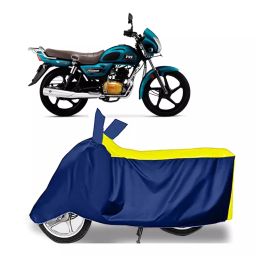 Auto Pearl Two Wheeler Cover for TVS Radeon - Yellow, Blue-image-89