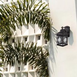 Whispering Homes Dark Brown Metal Chamberlin Outdoor Wall Light-image-40
