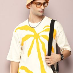 Kook N Keech Printed Drop-Shoulder Sleeves Pure Cotton T-shirt-image-55