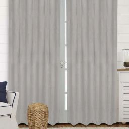 Saral Home Easy Living Grey Polyester 224 GSM Velvet Curtain - Set of 2-picture-18