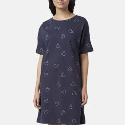 Dreamz by Pantaloons Navy Cotton Printed Sleep Tee-picture-26