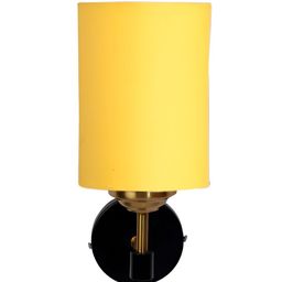 Devansh Yellow Metal Traditional Cylinder Shaped Wall Lamp-18