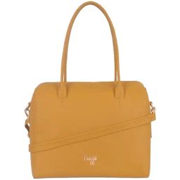 Baggit Otsego Yellow PU Solid Tote Handbag-21