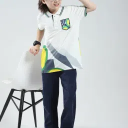 Monte Carlo Boys White Printed Regular Fit T-Shirt-image-66