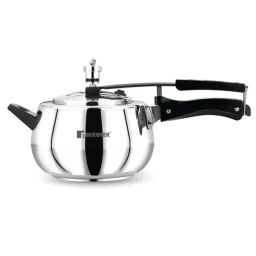 Bergner Silver Stainless Steel Induction Base Pressure Cooker with Inner Lid (5 L)-image-76
