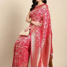 Mohey Rani Silk Woven Saree With Unstitched Blouse-image-31