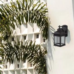 Whispering Homes Dark Brown Metal Porch Outdoor Wall Light-image-41