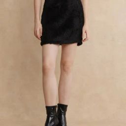 RAREISM Black Acrylic Tie-Dye Skirt-image-56