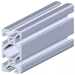 RS PRO Silver Aluminium Profile Strut, 20 x 40 mm, 5mm Groove, 2000mm Length Model No 8508486-30