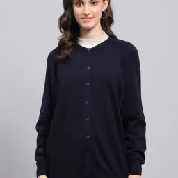 Monte Carlo Navy Wool Embellished Cardigan-image-68