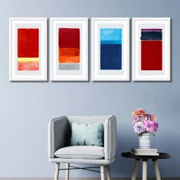 999store Multicolor Abstract Color Canvas image 1