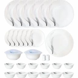 Cello Printed White Opalware 31 Pieces Dinner Set-image-17