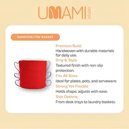 Umami Studio Red Set of 1 Regular Multi-Utility Organisers image 5