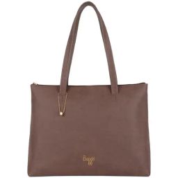 Baggit Munich Scan Brown PU Solid Tote Handbag-36
