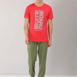 Masculino Latino Plus Men Printed Night suit-image-30