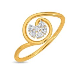 Kisna Diamond & Gold Jewellery Whitney 14k (585) Diamond & Gold Ring For Women-image-38