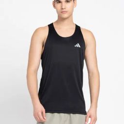 Adidas Black Regular Fit Printed Tank Tee-image-36