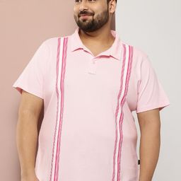 Sztori Plus Size Regular-Fit Striped Pure Cotton T-shirt-picture-9