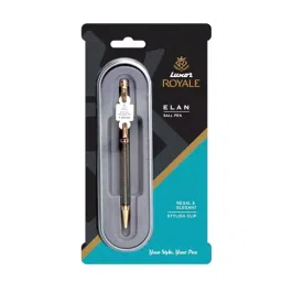 Luxor Elan Blue Ball Pen Gunmetal Textured Gold Trim, 9000032830-picture-39