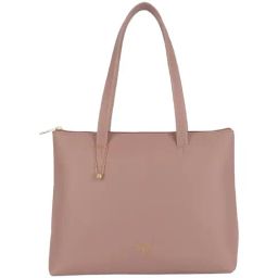 Baggit Munich Pink PU Solid Tote Handbag-image-56