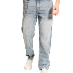 BENE KLEED Blue Cotton Relaxed Fit Solid Jeans-image-8