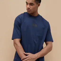 Fame Forever by Lifestyle Blue Cotton Regular fit Print T-Shirt-picture-34